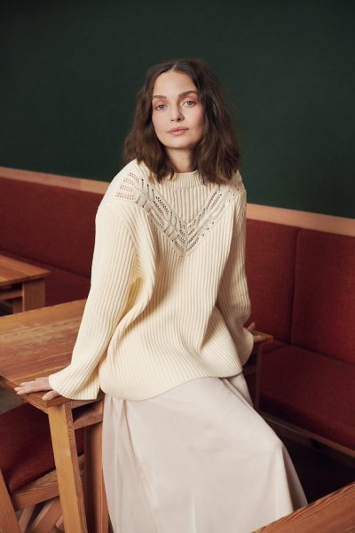 Saint Tropez Clothing Gilberta Pullover Pearled Ivory