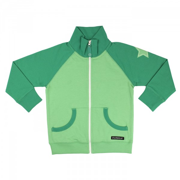 Villervalla Sweatjacke peacook/fern